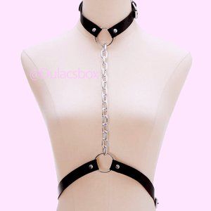 iHeartRaves Body Chain Harness GOTH FESTIVAL